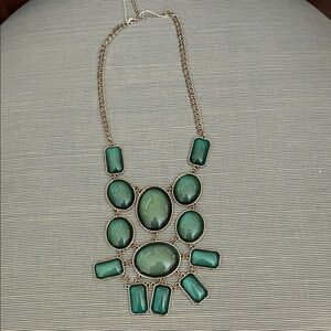 Elegant Green Statement Necklace